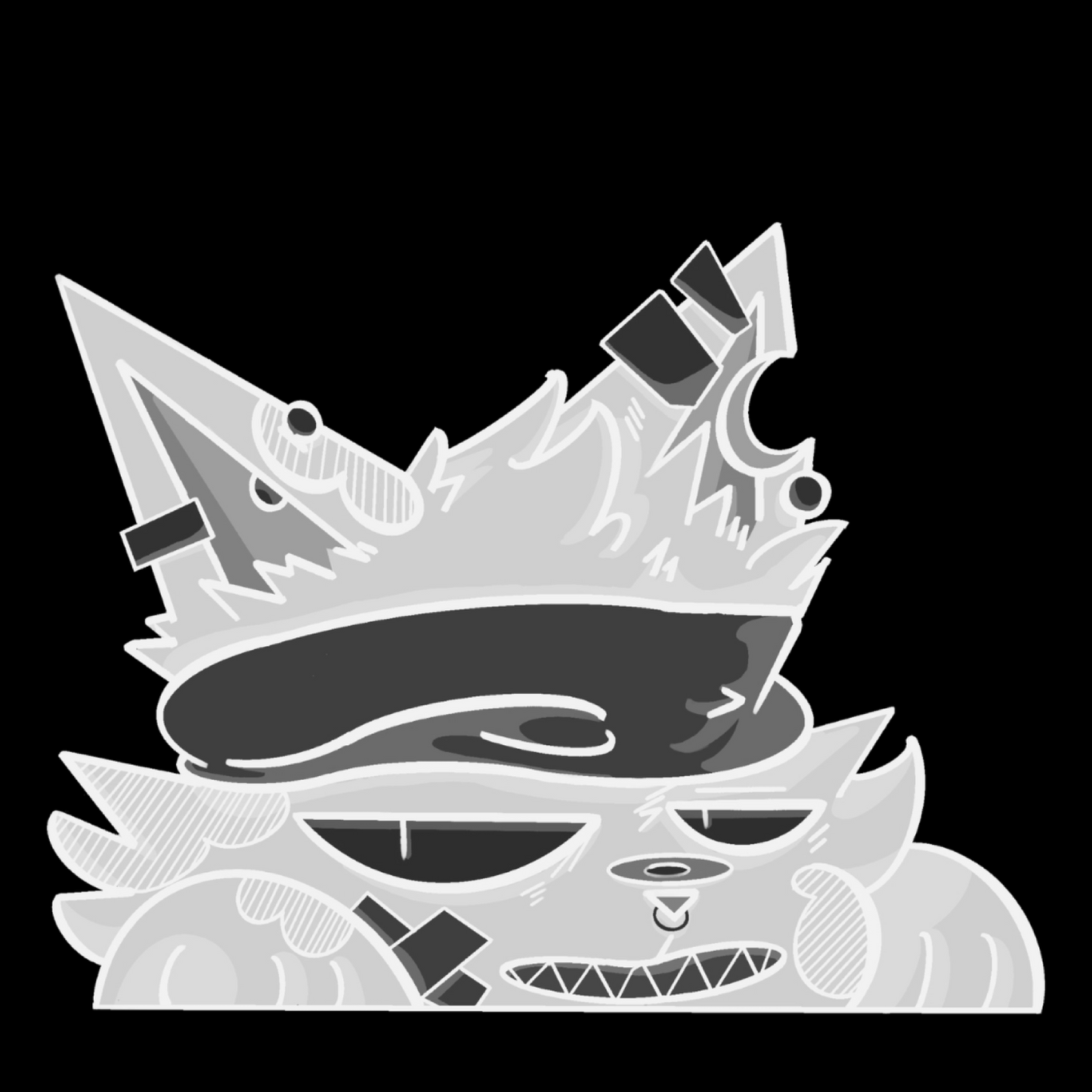 Misfortune The Cat B&W Edition | DECAL